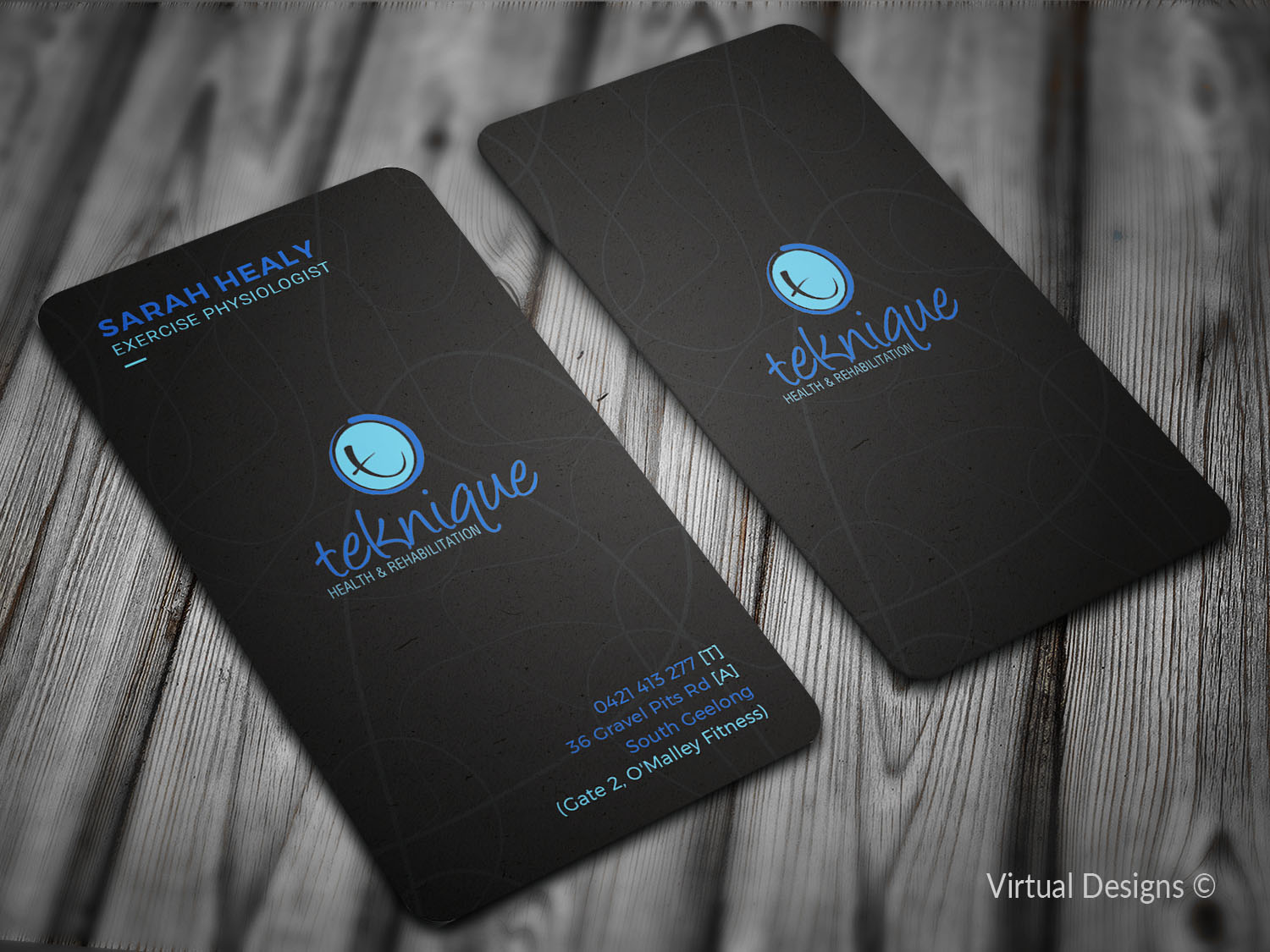 Business Card Design by SyncFuse™ Solutions for Teknique Health & Rehabilitation | Design #19010320