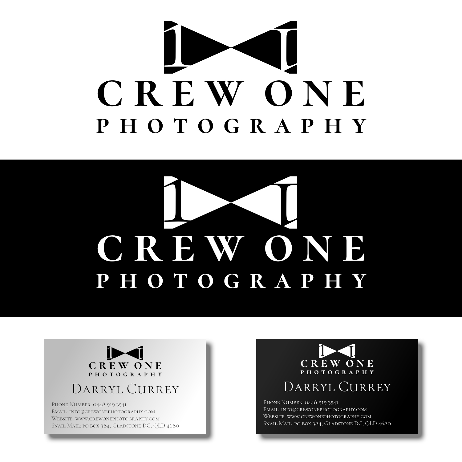 Logo Design by Pvalente Graphic Arts for Crew One Photography | Design #19013934
