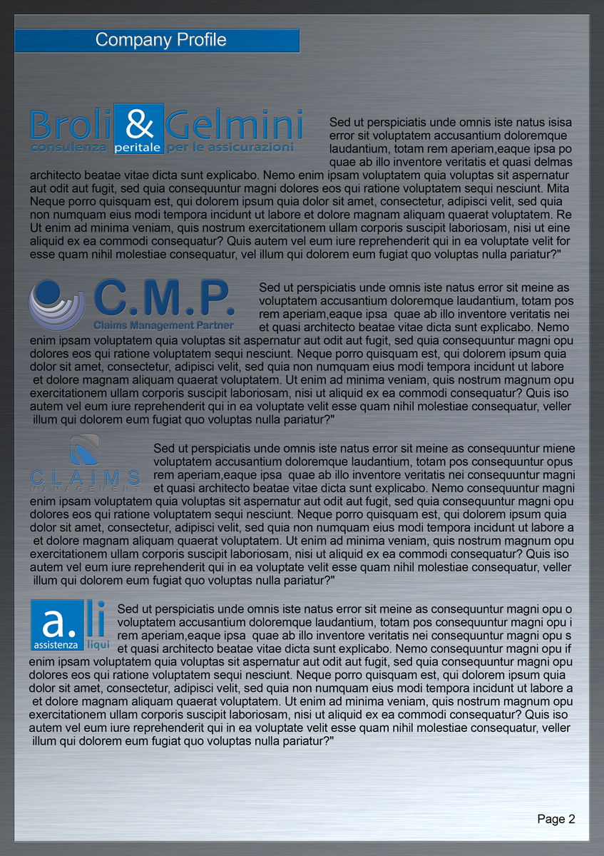 Design de Brochure par Nordic Designer pour Broli e Gelmini S.r.l. | Design #18952230
