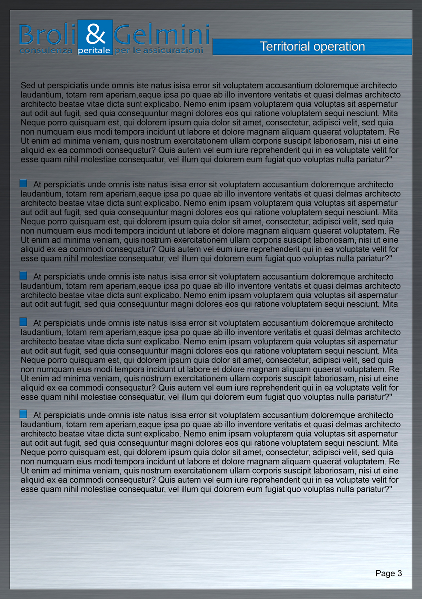 Design de Brochure par Nordic Designer pour Broli e Gelmini S.r.l. | Design #18952231