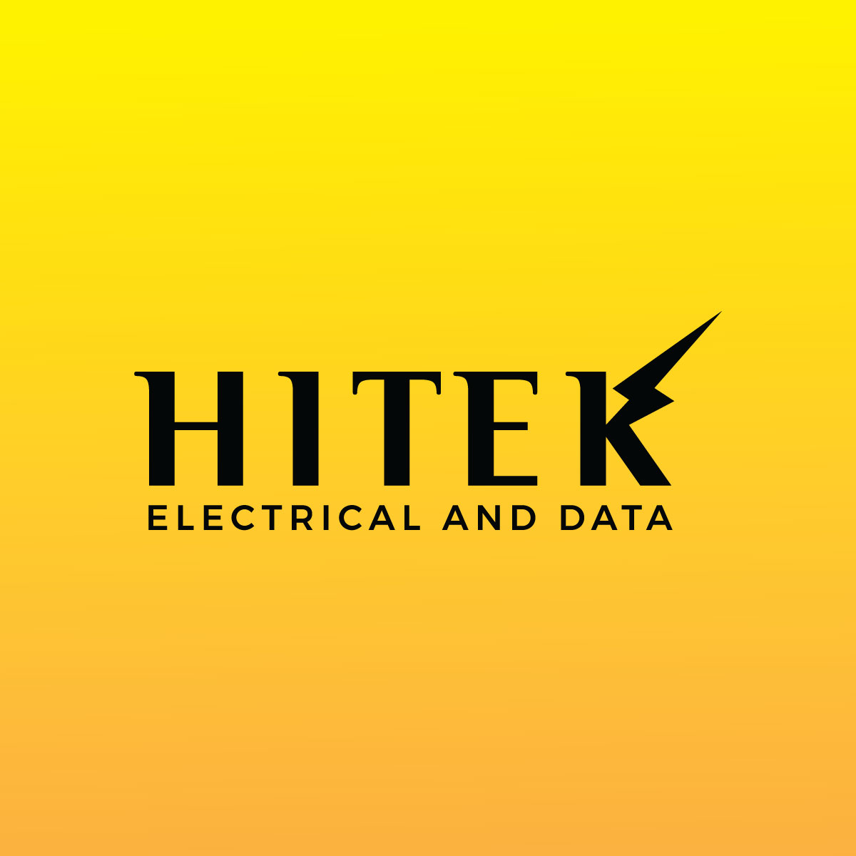 Logo Design by **INCREDIBLEDESIGNERS** for Hitek Electrical and Data | Design #19244165