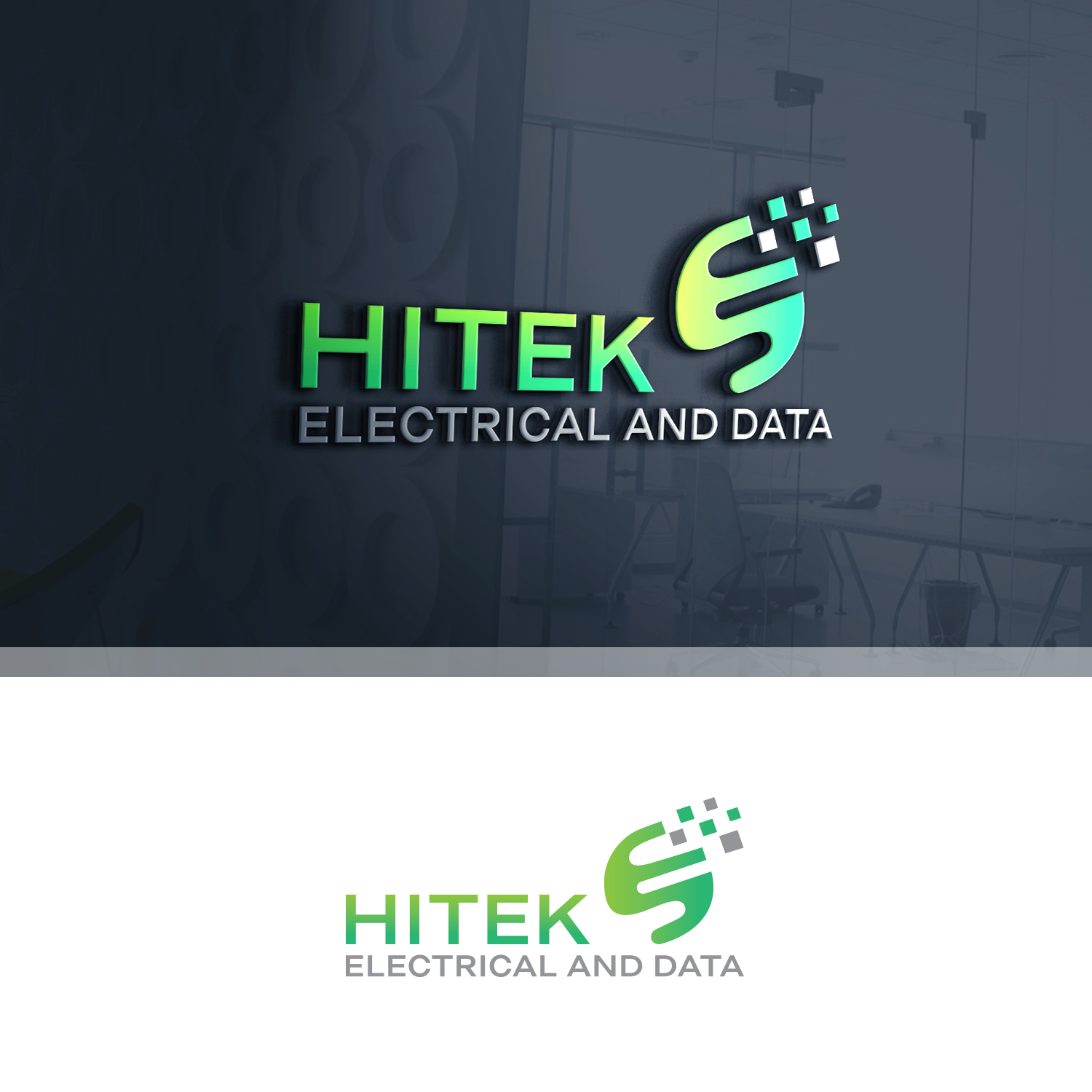 Logo Design by Maxo-Biz for Hitek Electrical and Data | Design #19253295