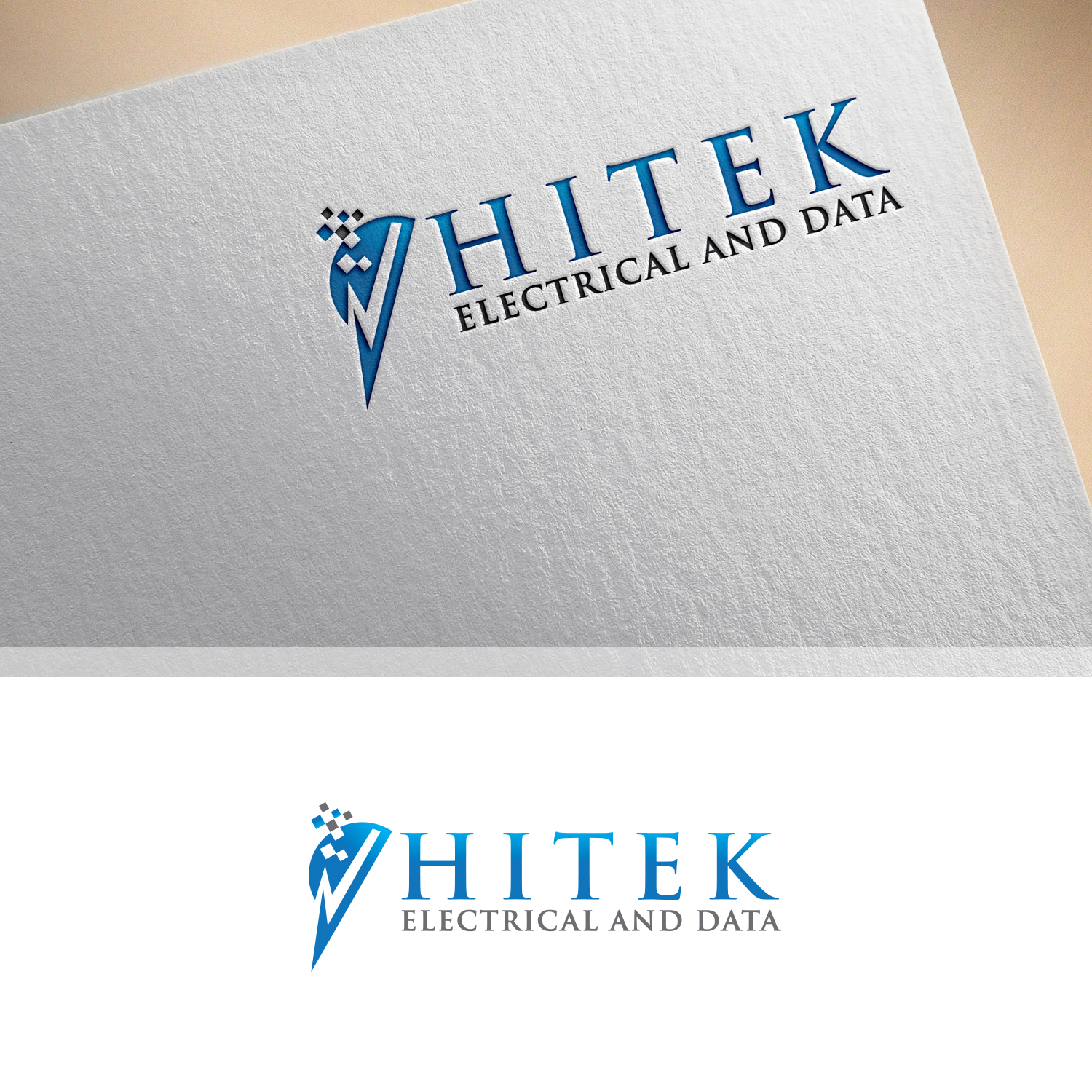 Logo Design by Maxo-Biz for Hitek Electrical and Data | Design #19253296
