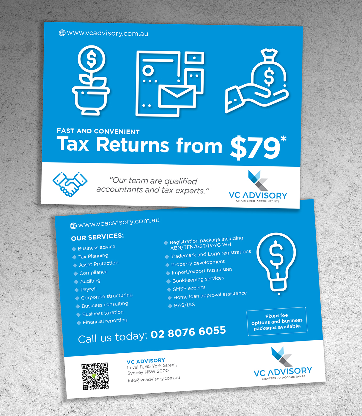 Flyer Design by andrew3344 for VC Advisory Pty Ltd | Design #18954678