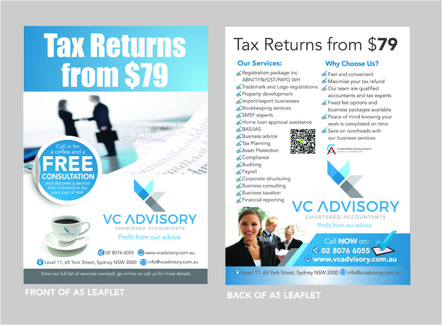 Flyer Design by the artworks for VC Advisory Pty Ltd | Design #18953005