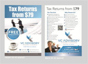 Flyer Design by the artworks for VC Advisory Pty Ltd | Design #18953005