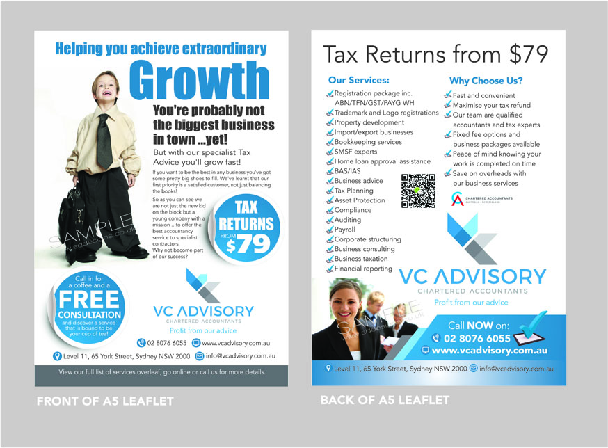Flyer Design by the artworks for VC Advisory Pty Ltd | Design #18953025