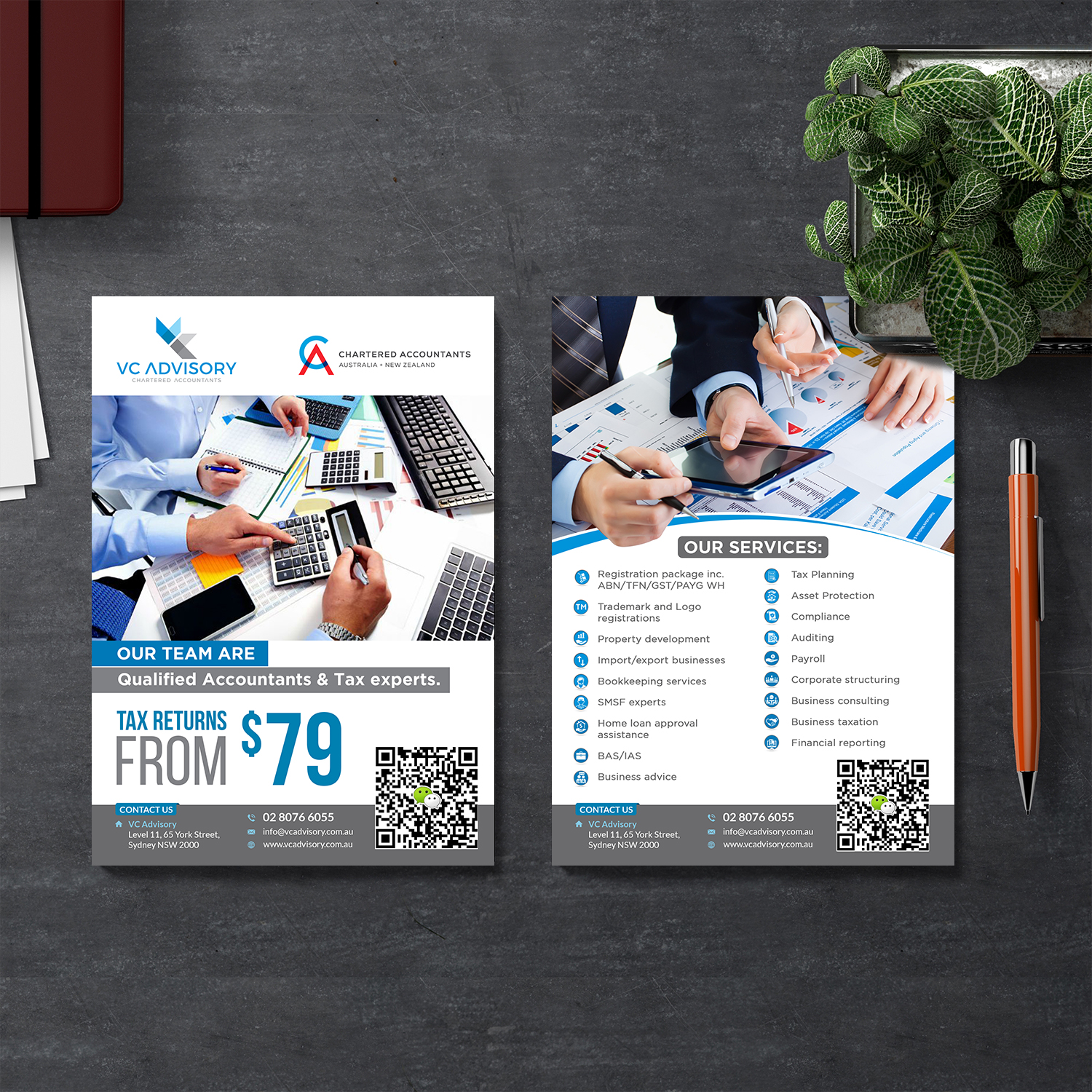 Flyer Design by debdesign for VC Advisory Pty Ltd | Design #18952128