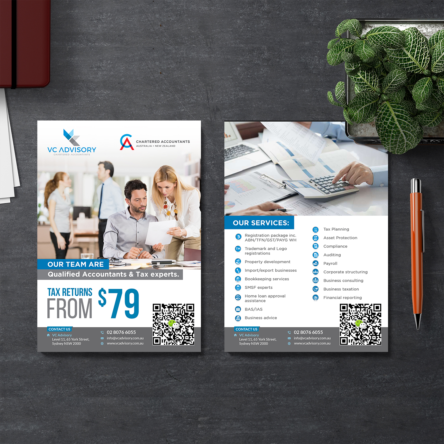 Flyer Design by debdesign for VC Advisory Pty Ltd | Design #18952130