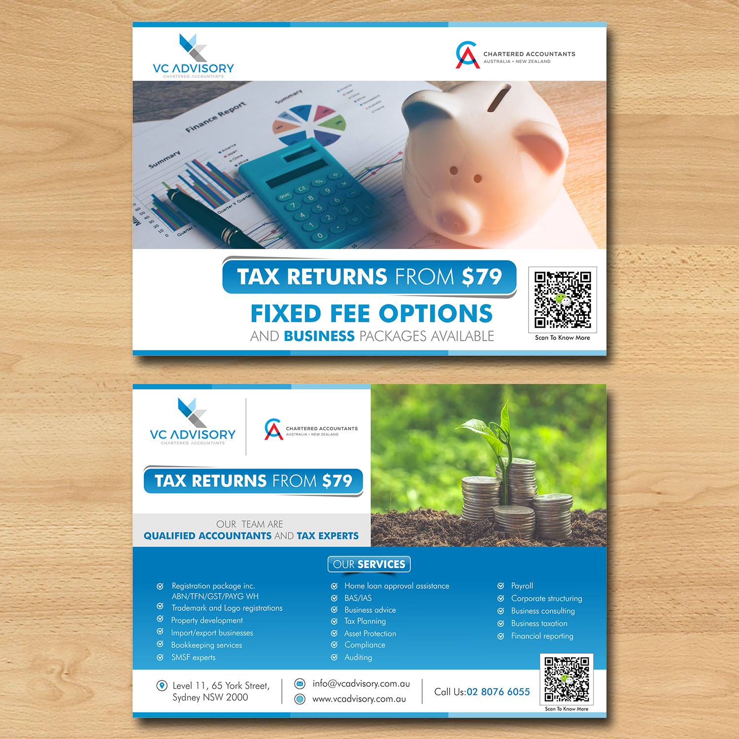 Flyer Design by ecorokerz for VC Advisory Pty Ltd | Design #18966012