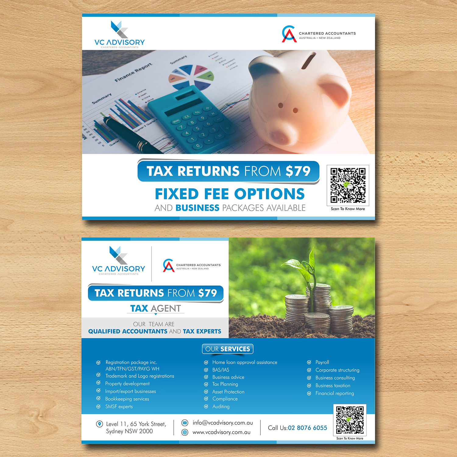 Flyer Design by ecorokerz for VC Advisory Pty Ltd | Design #18973639