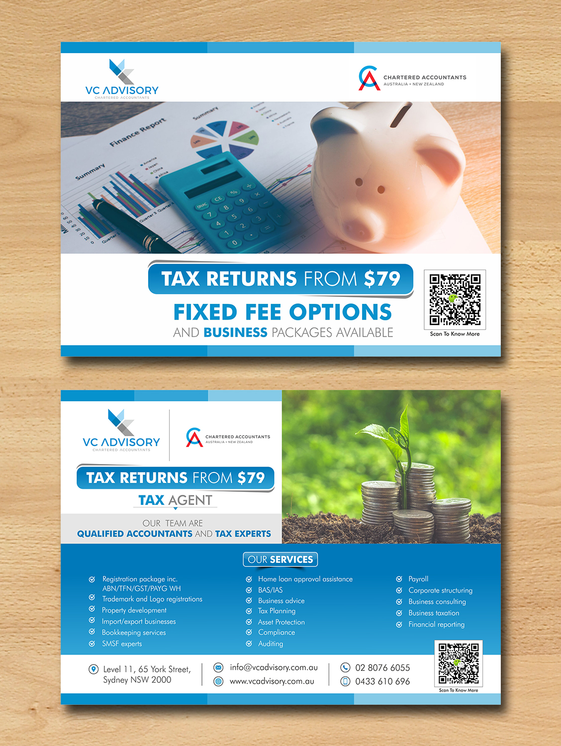 Flyer-Design von ecorokerz für VC Advisory Pty Ltd | Design #19006567