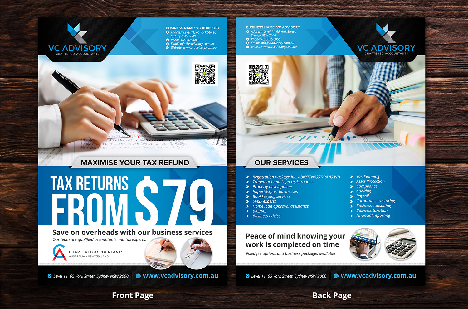 Flyer-Design von SAI DESIGNS für VC Advisory Pty Ltd | Design #18957053