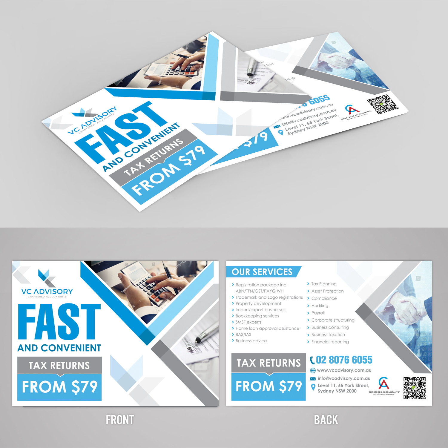 Diseño de Flyer por TuktukiShree para VC Advisory Pty Ltd | Diseño #18961218