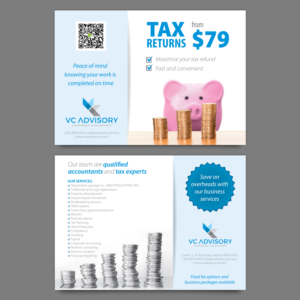 Flyer Design by Ashtree Design for VC Advisory Pty Ltd | Design #18972693