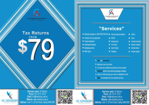 Flyer-Design von Thanh Huu 3 für VC Advisory Pty Ltd | Design: #18977729