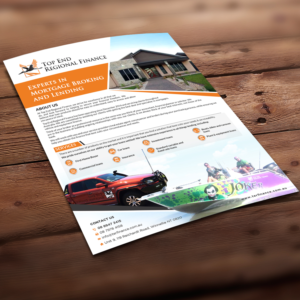 Flyer Design by debdesign for Top End Regional Finance | Design: #18957721