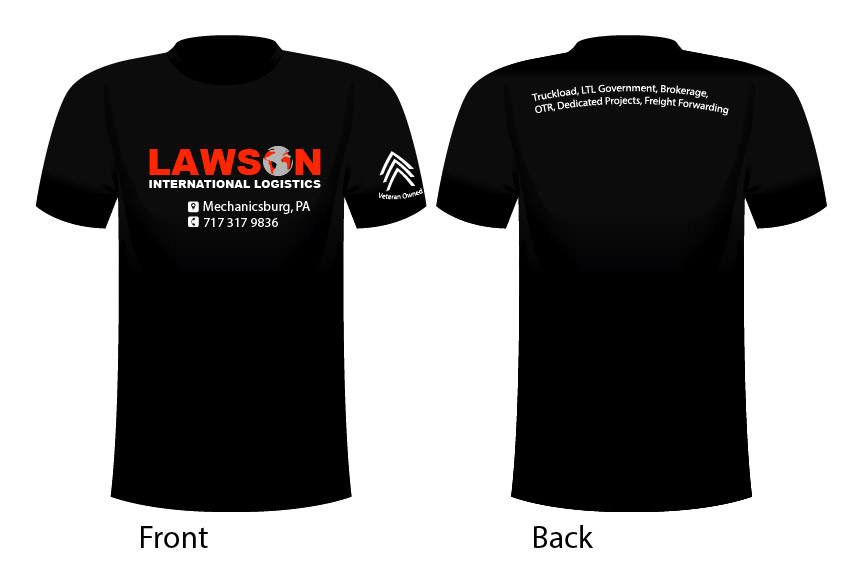 T-shirt Design by Muraya for Lawson International Logistics | Design #18937420