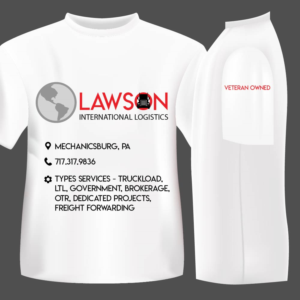 T-shirt Design by MuradLuther for Lawson International Logistics | Design: #18927473