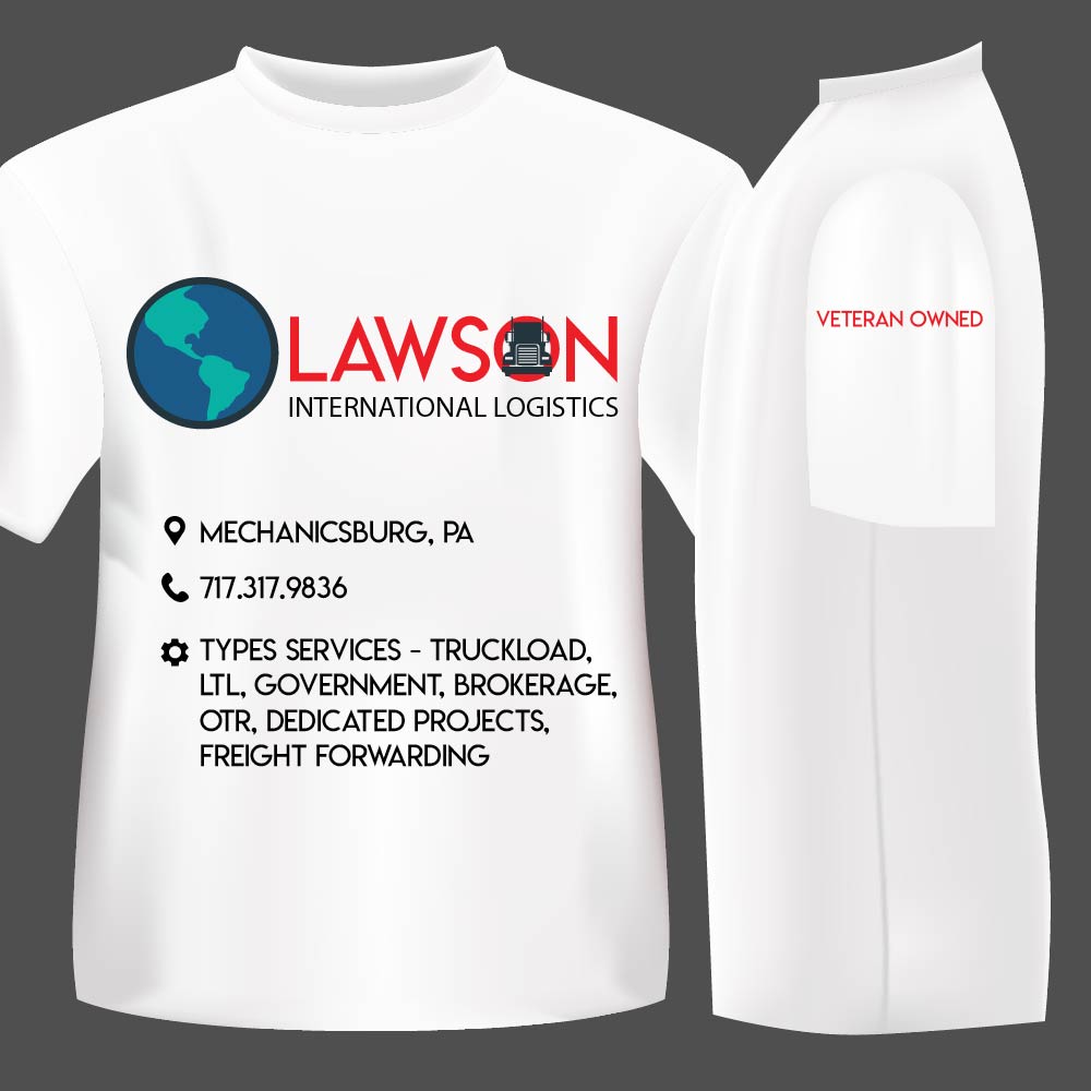 T-shirt Design by MuradLuther for Lawson International Logistics | Design #18927474