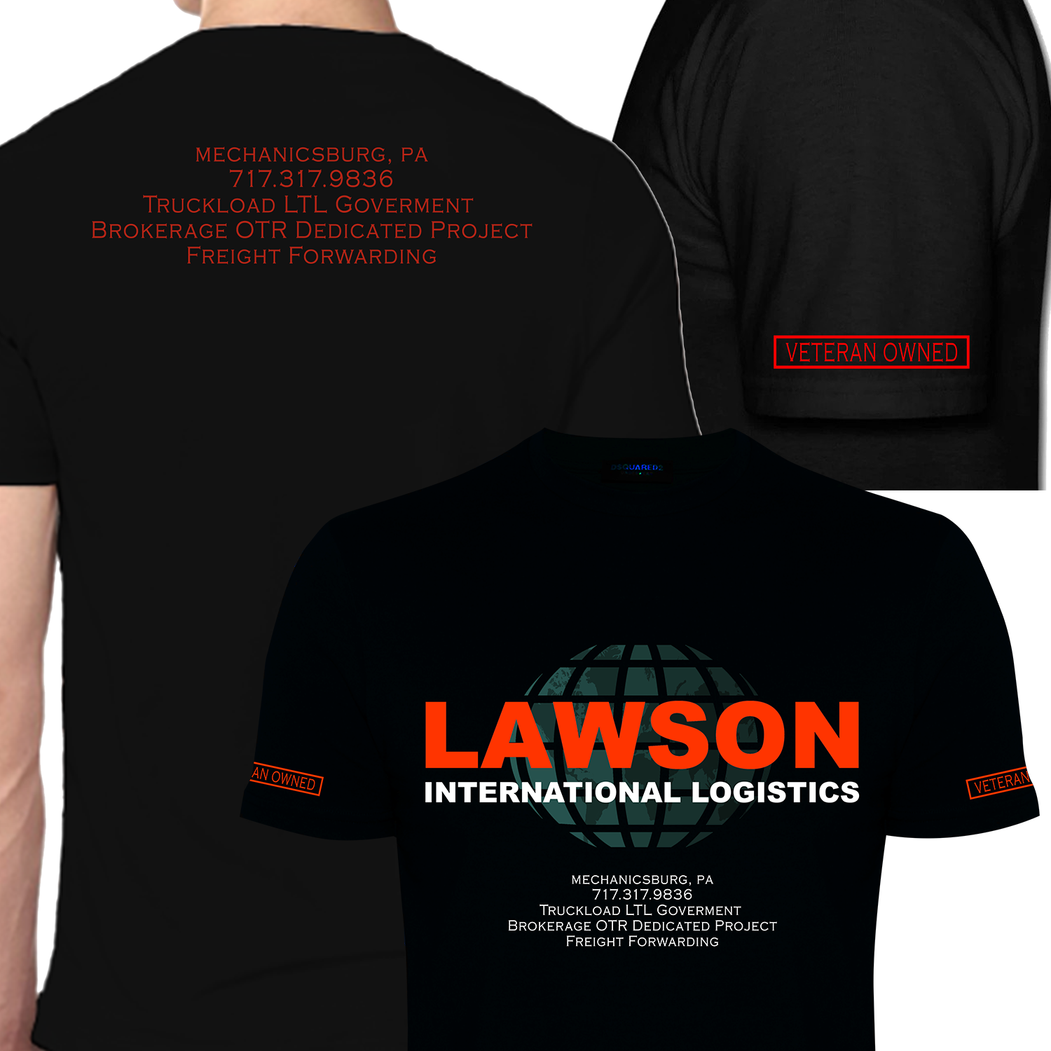 T-shirt Design by dicky 4 for Lawson International Logistics | Design #18927172