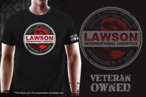 Lawson interatnional Logistics Company T-Shirt | Design de T-shirt par gekgrfx