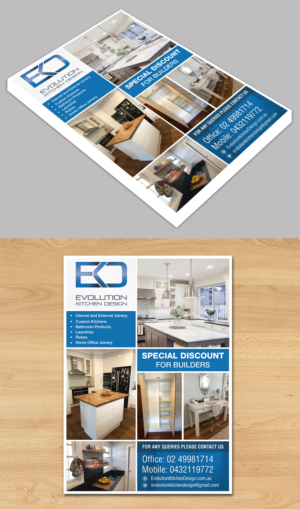 Kitchen construction business needs a flyer  | Diseño de Flyer por ecorokerz