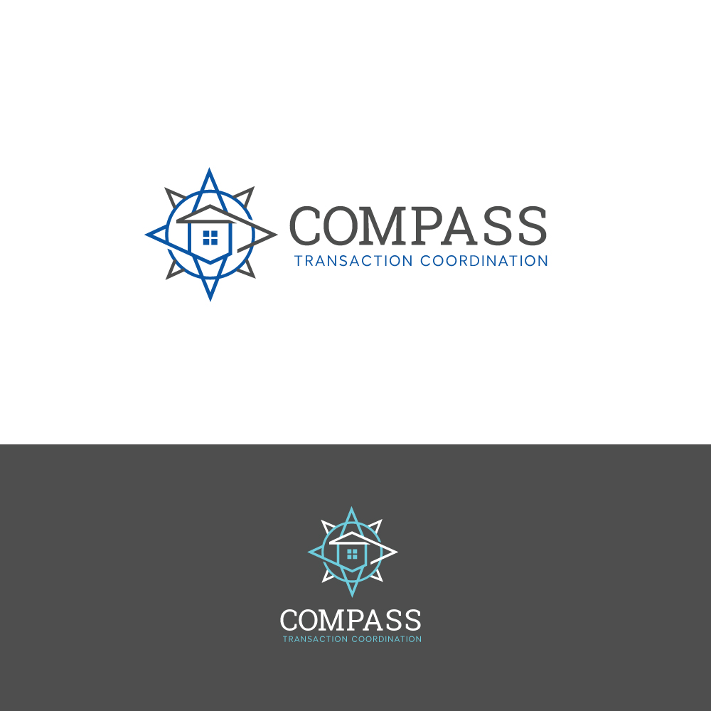 Modern, Conservative, Real Estate Logo Design for Compass Transaction