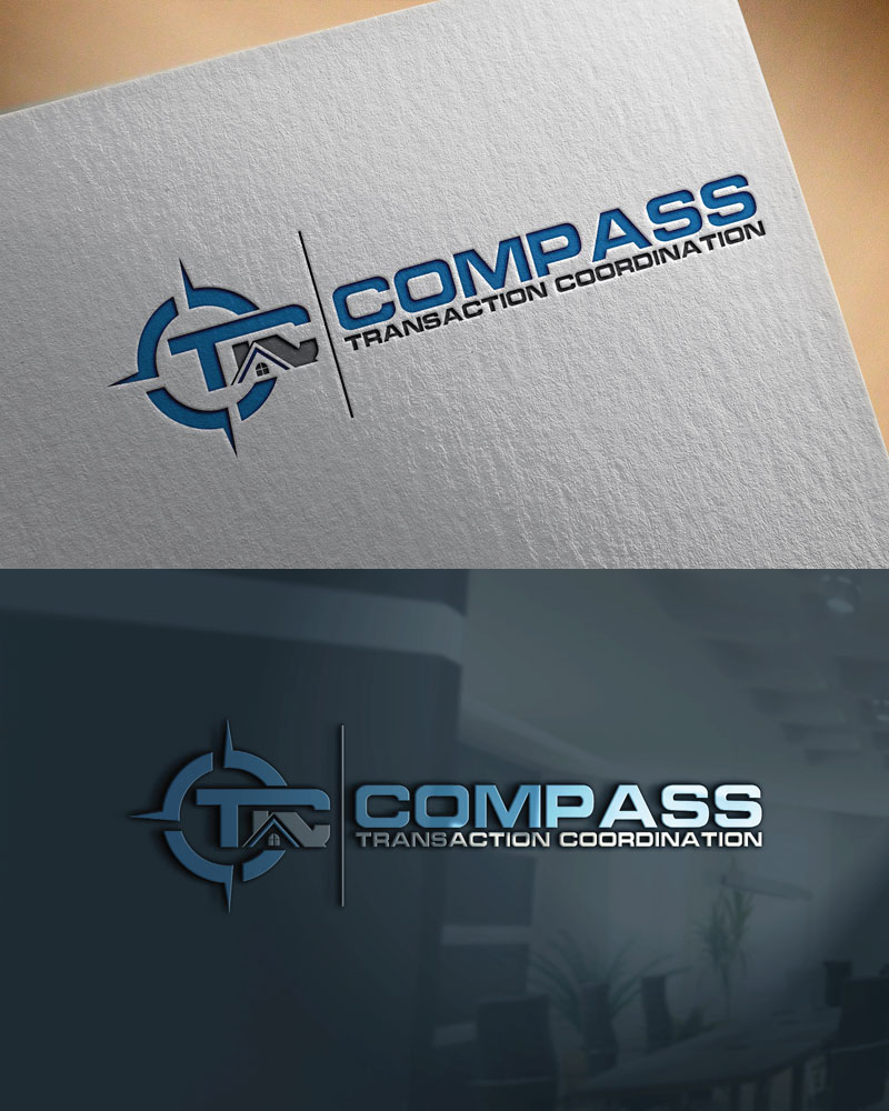 Modern, Conservative, Real Estate Logo Design for Compass Transaction