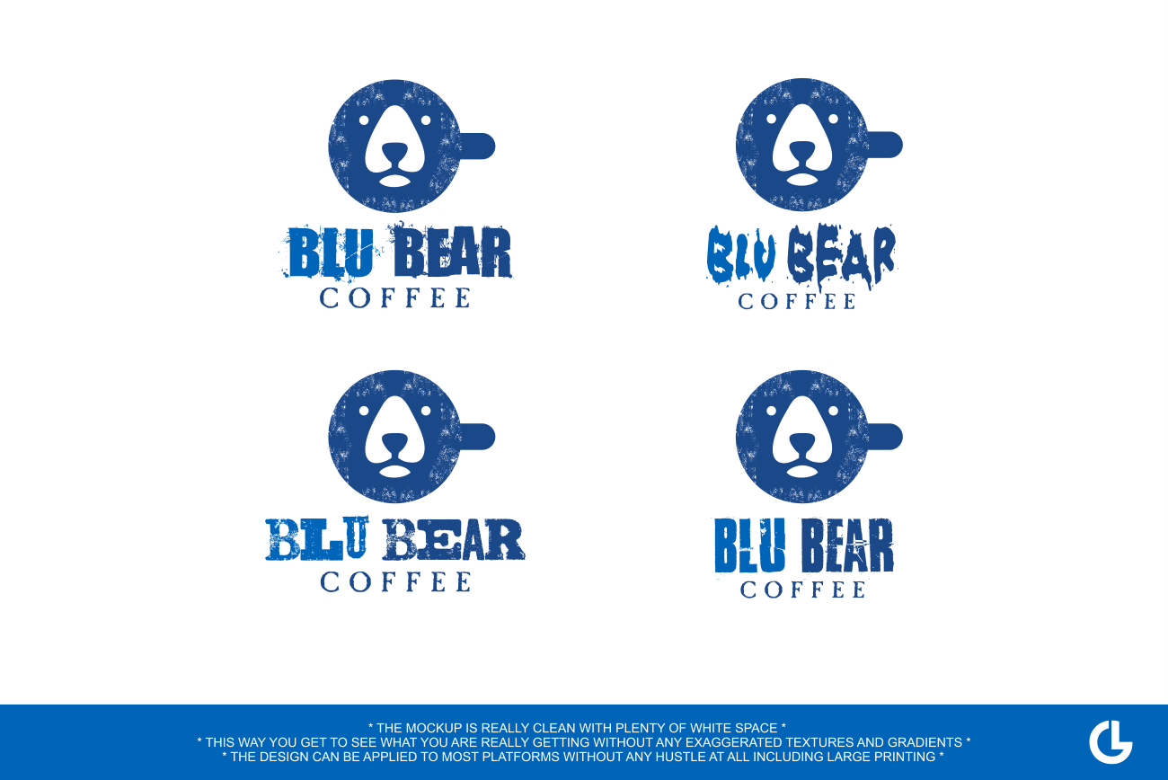 Diseño de Logo por R!CKY para BluBear Coffee | Diseño #18972411