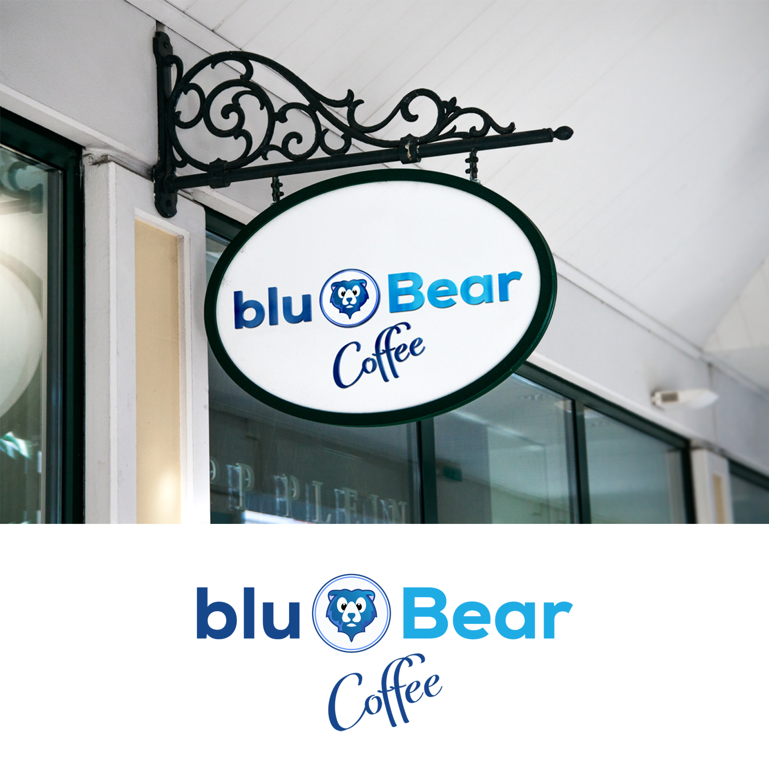 Logo Design by swimart.design 2 for BluBear Coffee | Design #18927430