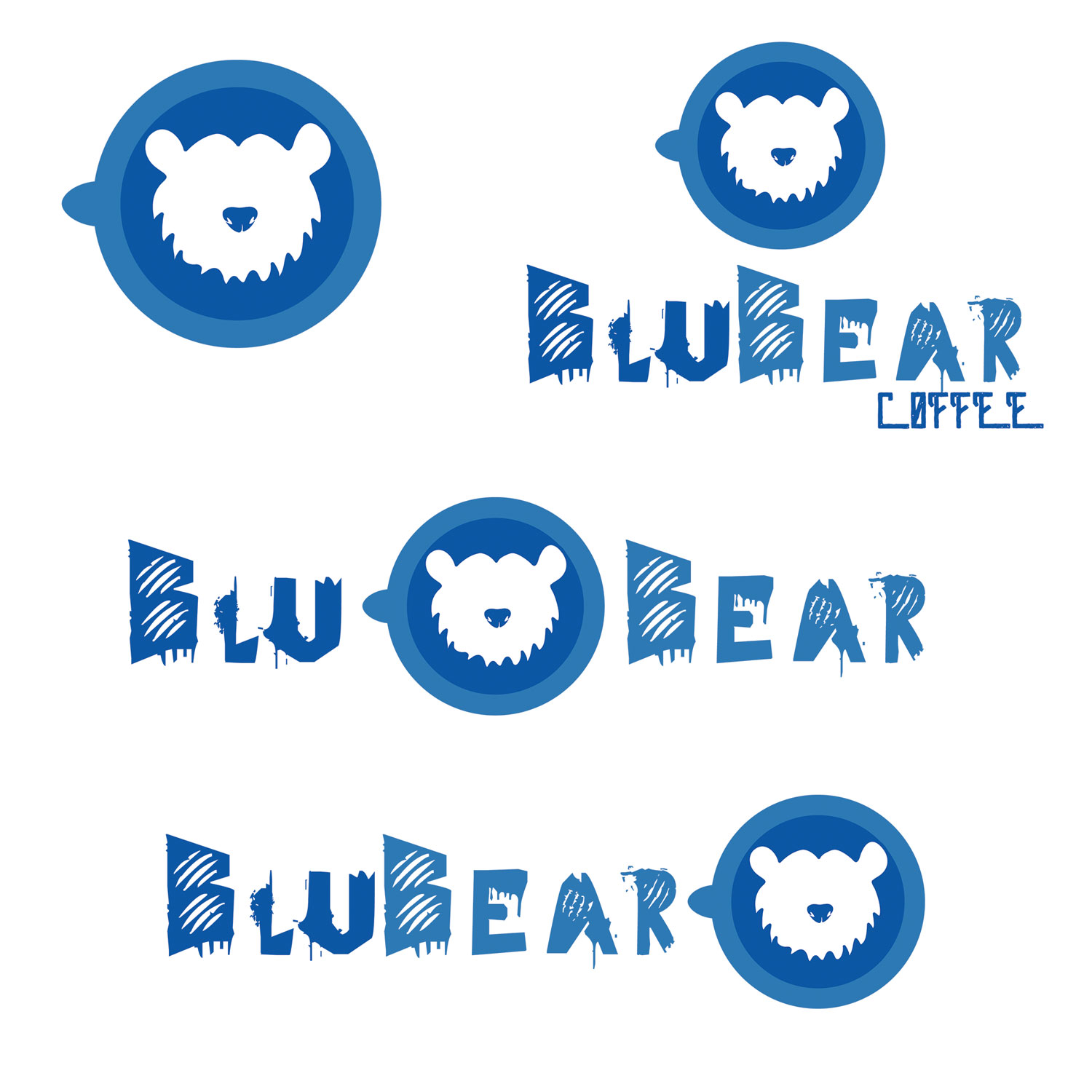 Logo Design by NatachaHoskins 2 for BluBear Coffee | Design #18935569