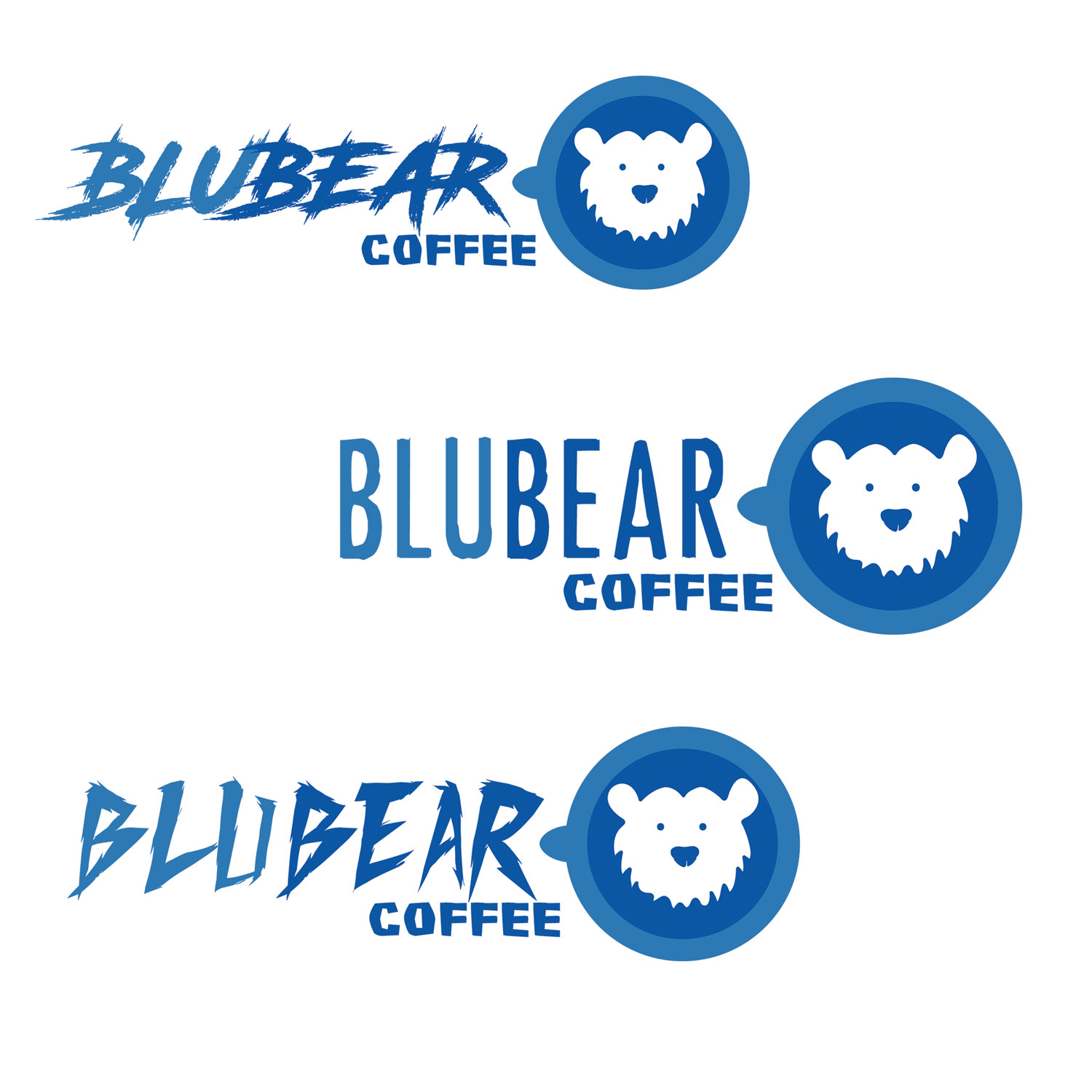 Logo Design by NatachaHoskins 2 for BluBear Coffee | Design #18970017