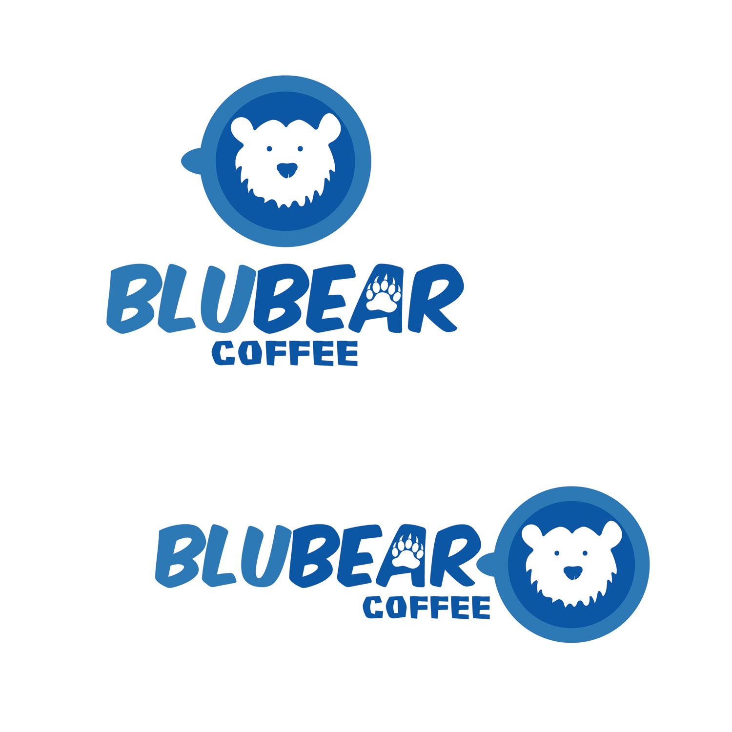 Logo Design by NatachaHoskins 2 for BluBear Coffee | Design #18970049