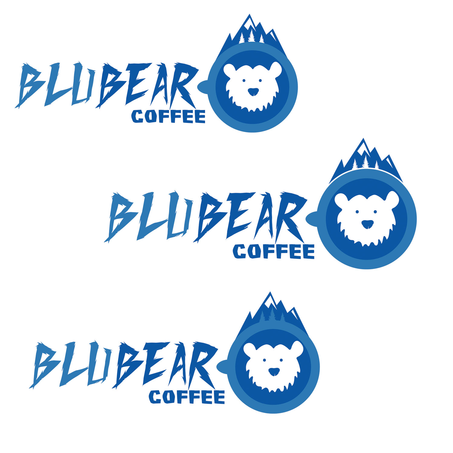 Logo Design by NatachaHoskins 2 for BluBear Coffee | Design #18974261