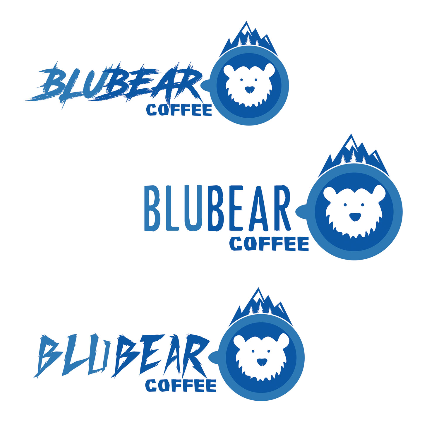 Logo Design by NatachaHoskins 2 for BluBear Coffee | Design #18974265