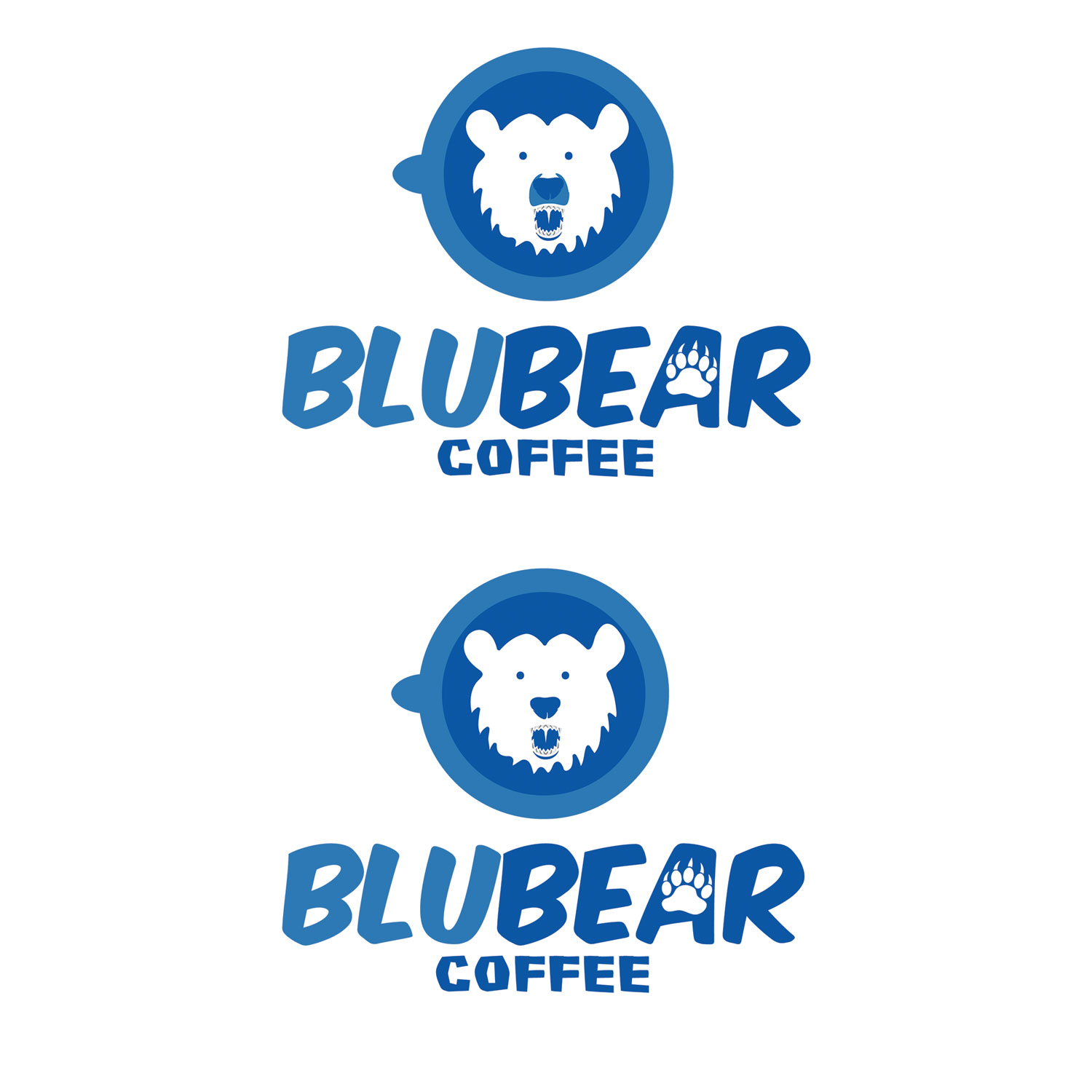 Logo Design by NatachaHoskins 2 for BluBear Coffee | Design #18977126