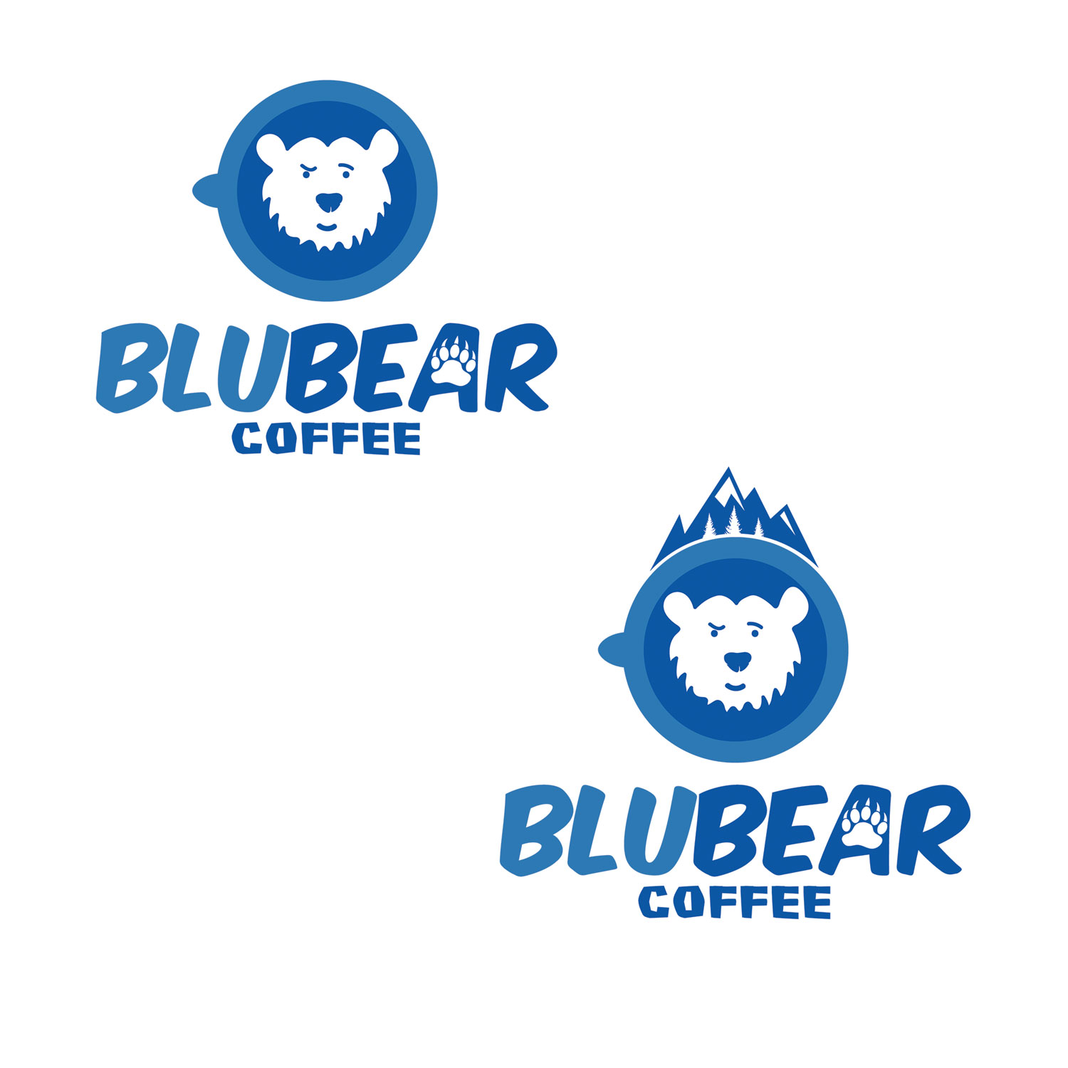 Logo Design by NatachaHoskins 2 for BluBear Coffee | Design #18977173