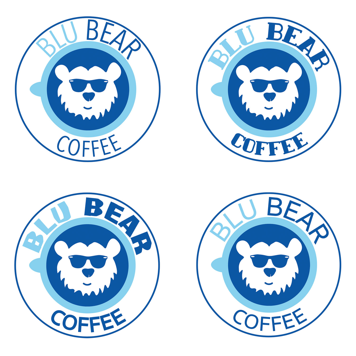 Logo Design by NatachaHoskins 2 for BluBear Coffee | Design #18997555