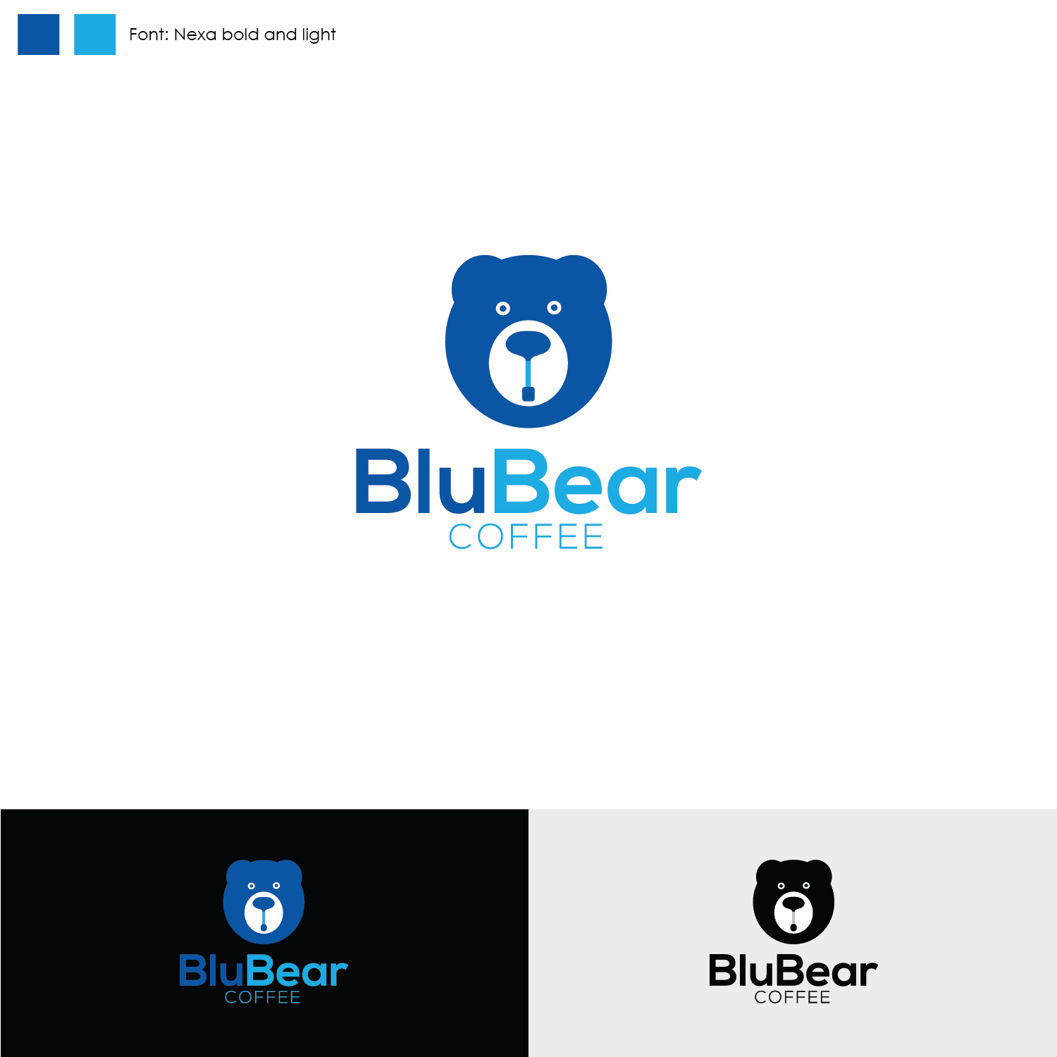 Logo Design by mohammed0086 for BluBear Coffee | Design #18953684