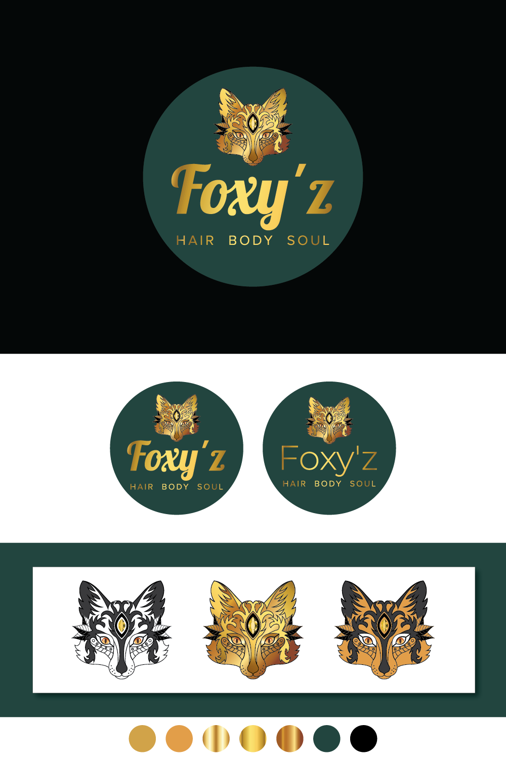Logo Design by Wild Geek for Foxy'z Hair Body Soul | Design #18948526