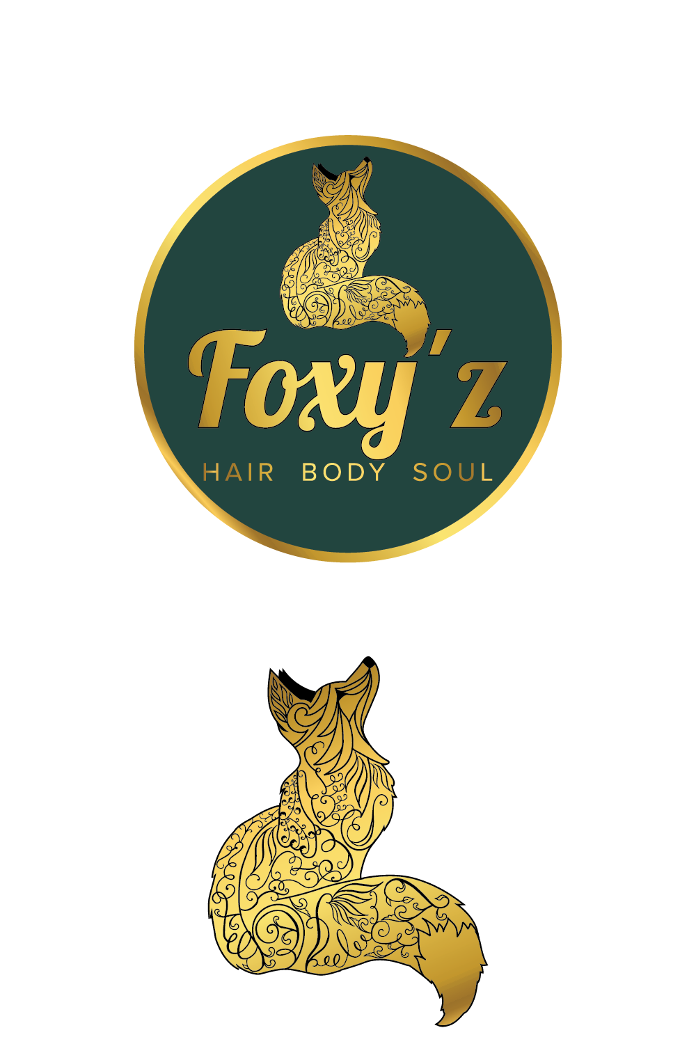 Logo Design by Wild Geek for Foxy'z Hair Body Soul | Design #18953083