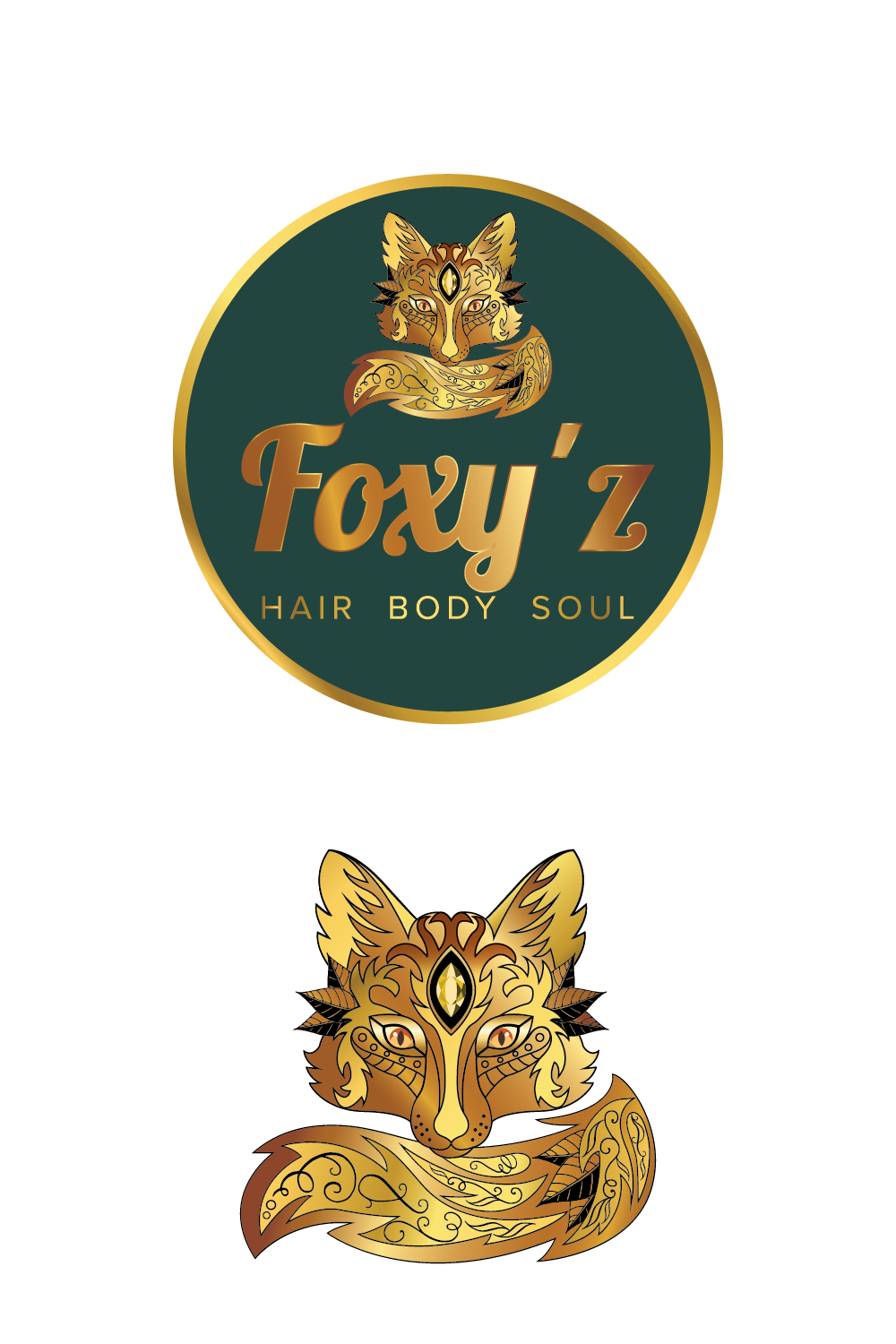 Logo Design by Wild Geek for Foxy'z Hair Body Soul | Design #18953084