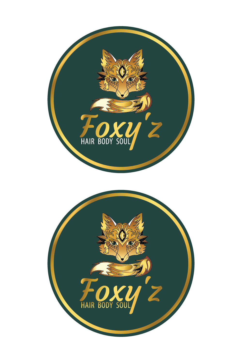 Logo Design by Wild Geek for Foxy'z Hair Body Soul | Design #18965904