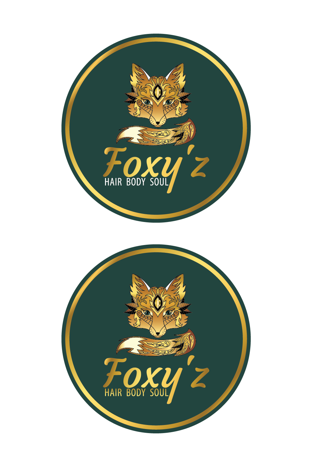 Logo Design by Wild Geek for Foxy'z Hair Body Soul | Design #18965905