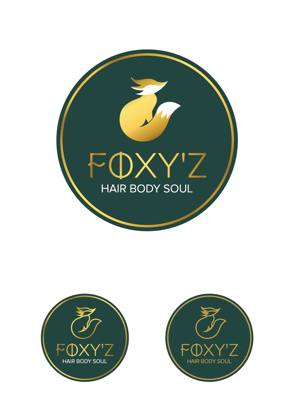 Logo Design by Wild Geek for Foxy'z Hair Body Soul | Design #18979519