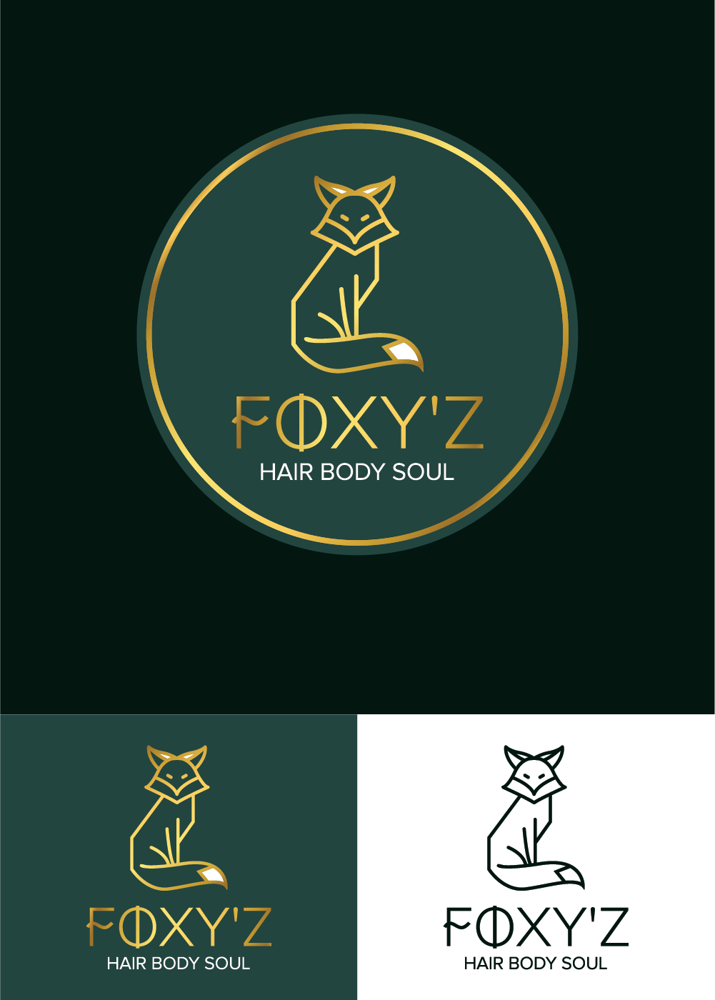 Logo Design by Wild Geek for Foxy'z Hair Body Soul | Design #18988359