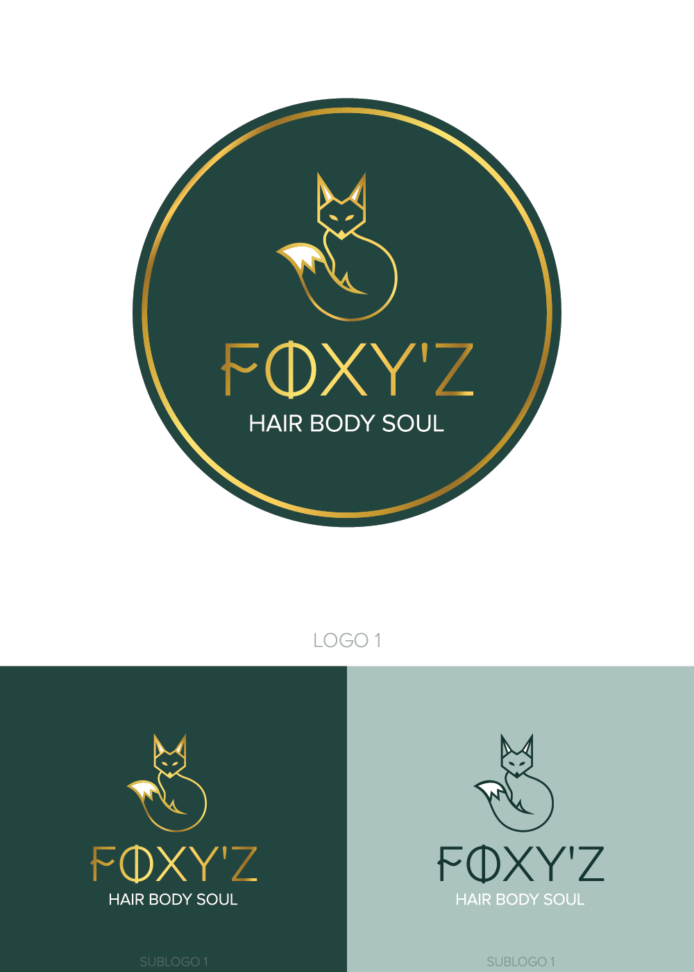 Logo Design by Wild Geek for Foxy'z Hair Body Soul | Design #18999930