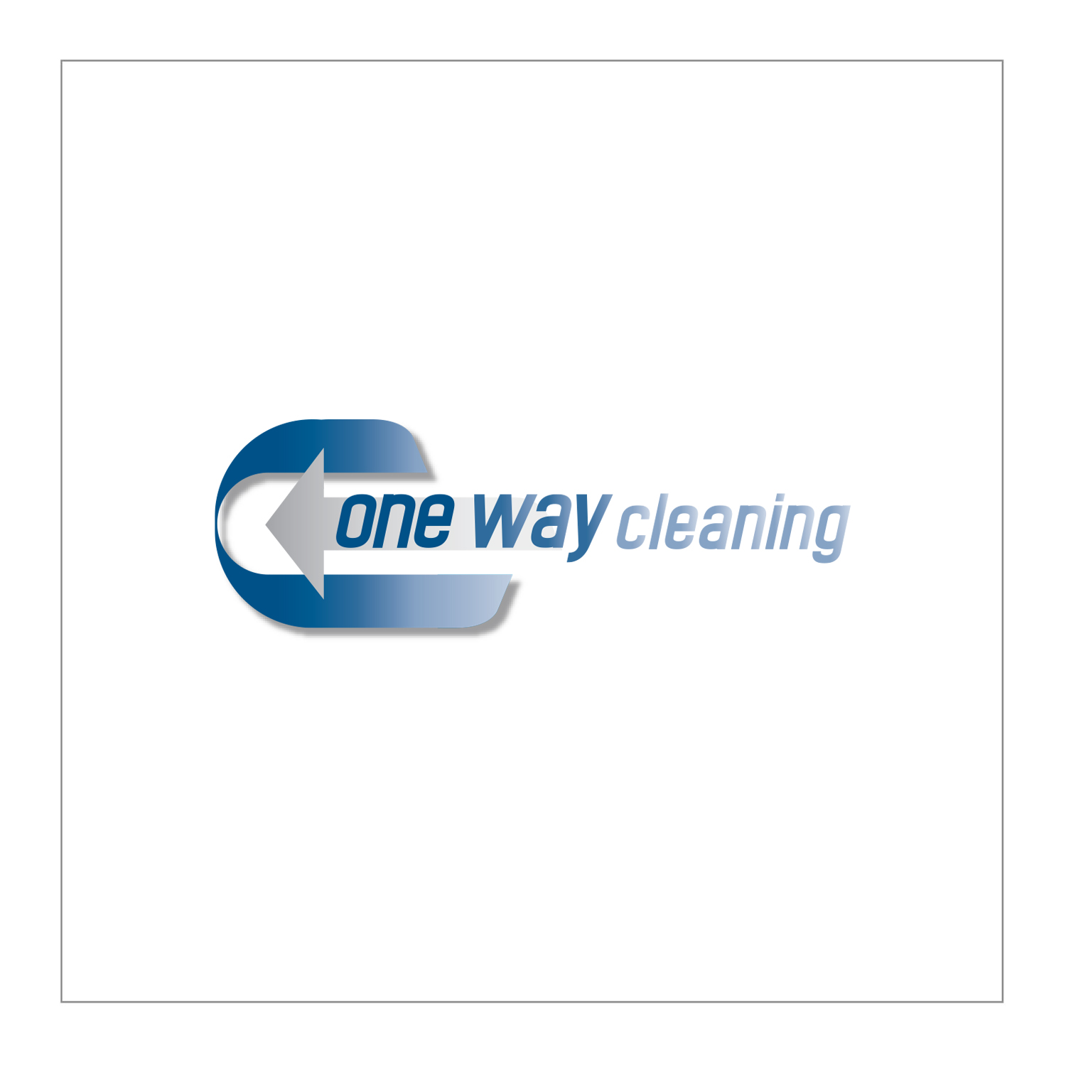Modern Bold Cleaning Service Logo Design For One Way By Modern Bold Cleaning Service Logo