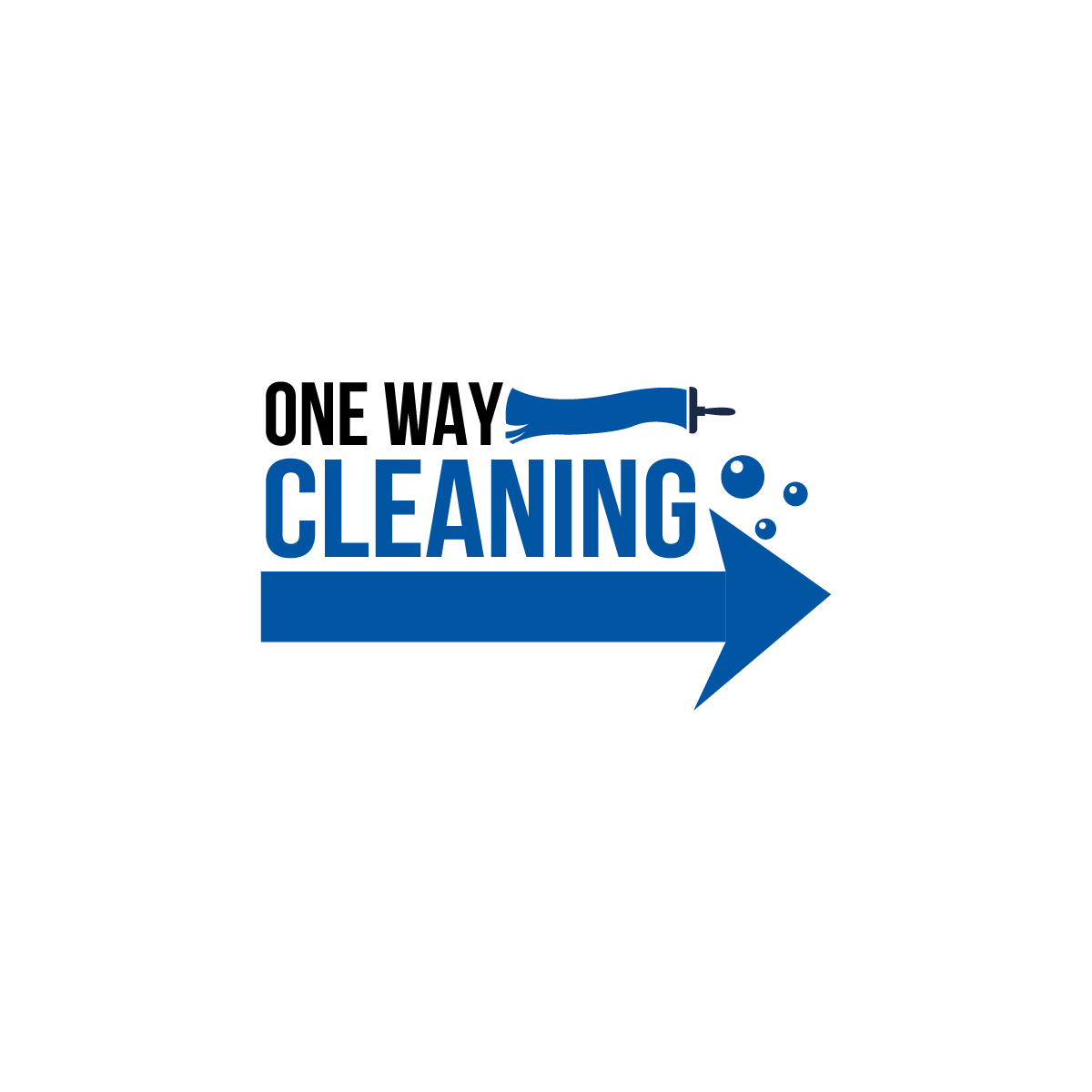Modern Bold Cleaning Service Logo Design For One Way By Logo Design By Arrow Designs For One Way Cleaning 19850350